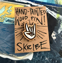 'Rock On' WOOD PIN