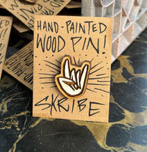 'Rock On' WOOD PIN