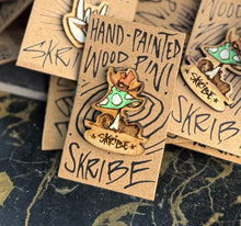 'Shroomy Croon' WOOD PIN