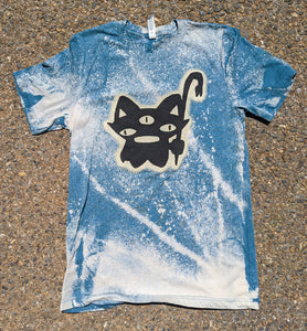'3 Eyed Ghost Cat' dyed SHIRT